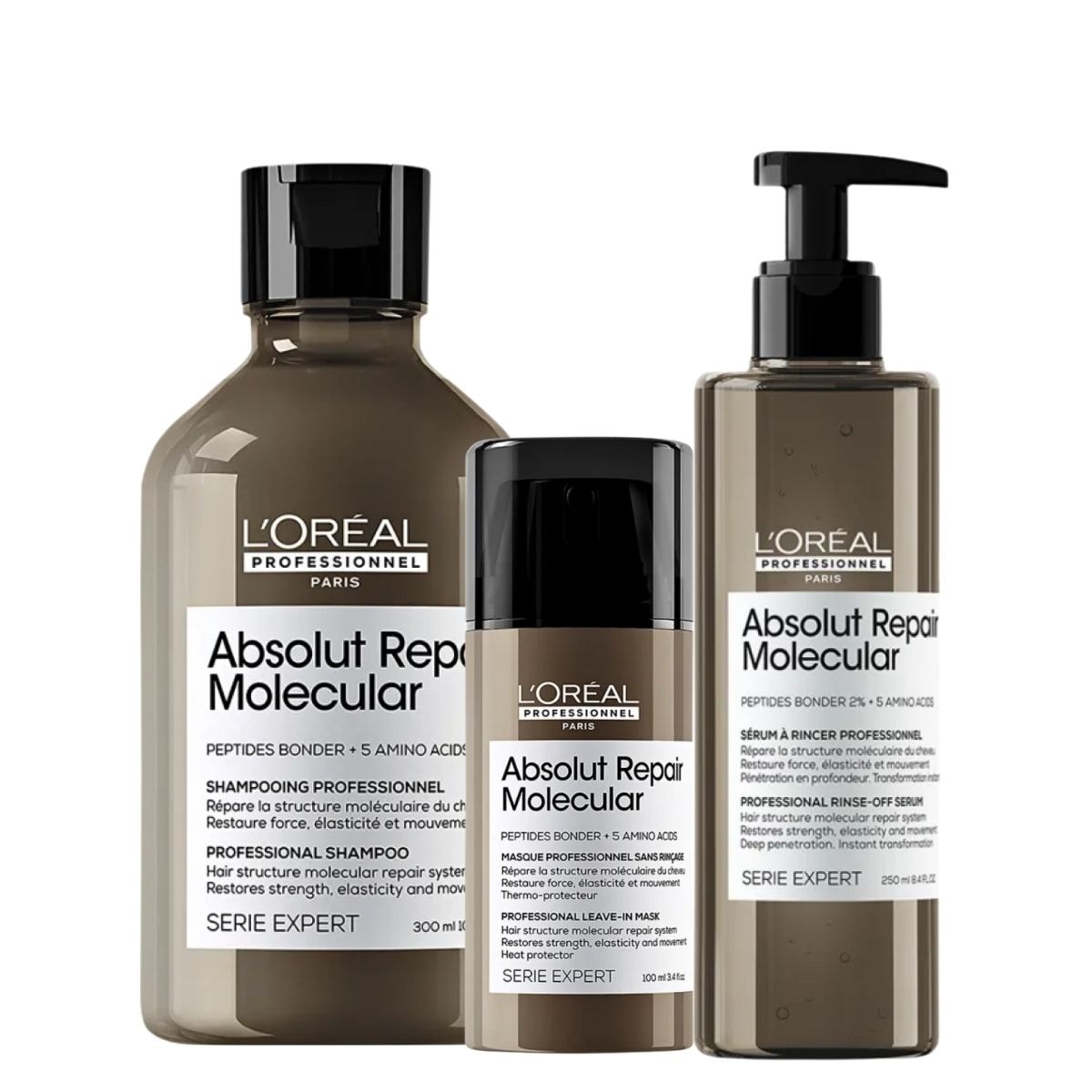 LOréal Professionnel Absolut Repair Molecular Kit Home Care (3 Produtos) LOréal Professionnel Absolut Repair Molecular Kit Home Care (3 Produtos)