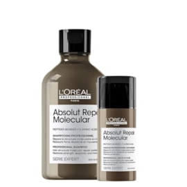 LOréal Professionnel Absolut Repair Molecular Kit Shampoo 300ml e Máscara Leave-in 100ml