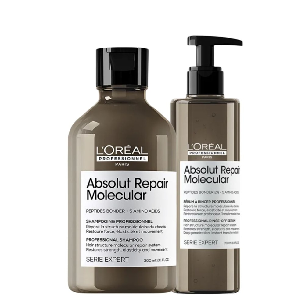 LOréal Professionnel Absolut Repair Molecular Kit Shampoo 300ml e Sérum Capilar 250ml