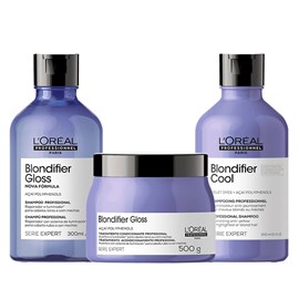 L'Oréal Professionnel Blondifier Cool e Gloss Kit Shampoo + Máscara Gloss 500g