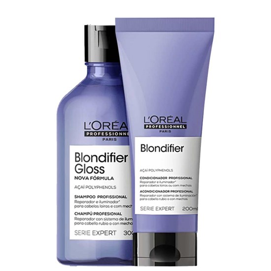 L'Oréal Professionnel Blondifier Gloss Shampoo 300ml + Condicionador 200ml