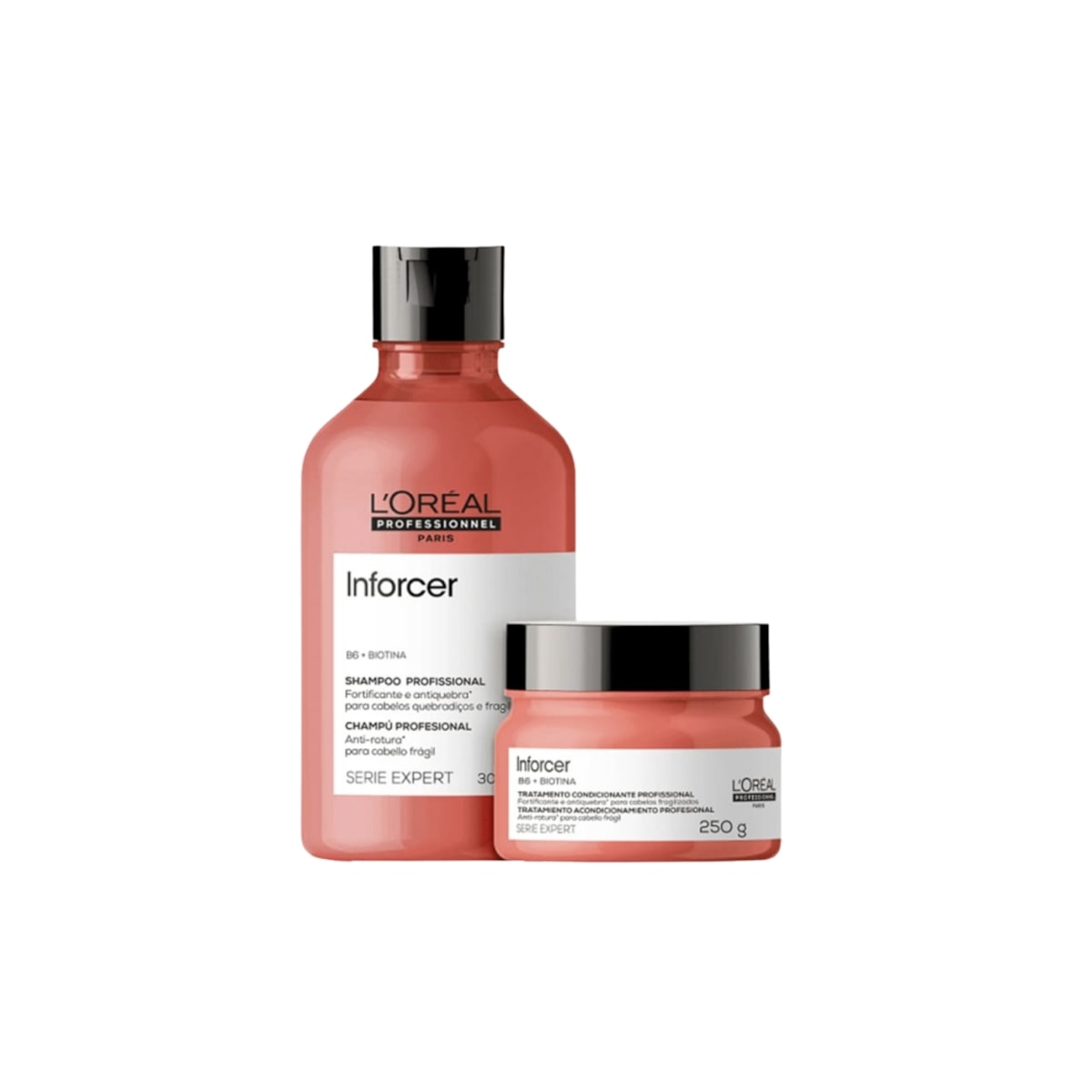 L'Oréal Professionnel Inforcer Kit Shampoo 300ml + Máscara 250ml L'Oréal Professionnel Inforcer Kit Shampoo 300ml + Máscara 250ml