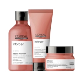 L'Oréal Professionnel Inforcer Shampoo 300ml + Condicionador 200ml + Máscara 250ml