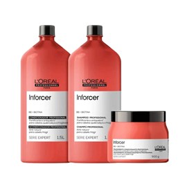L'Oréal Professionnel Inforcer Shampoo + Condicionador 1,5L + Máscara 500ml
