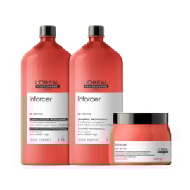 L'Oréal Professionnel Inforcer Shampoo + Condicionador 1,5L + Máscara 500ml L'Oréal Professionnel Inforcer Shampoo + Condicionador 1,5L + Máscara 500ml