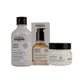 L'Oréal Professionnel Metal Detox e Óleo Capilar Kit (3 Produtos)