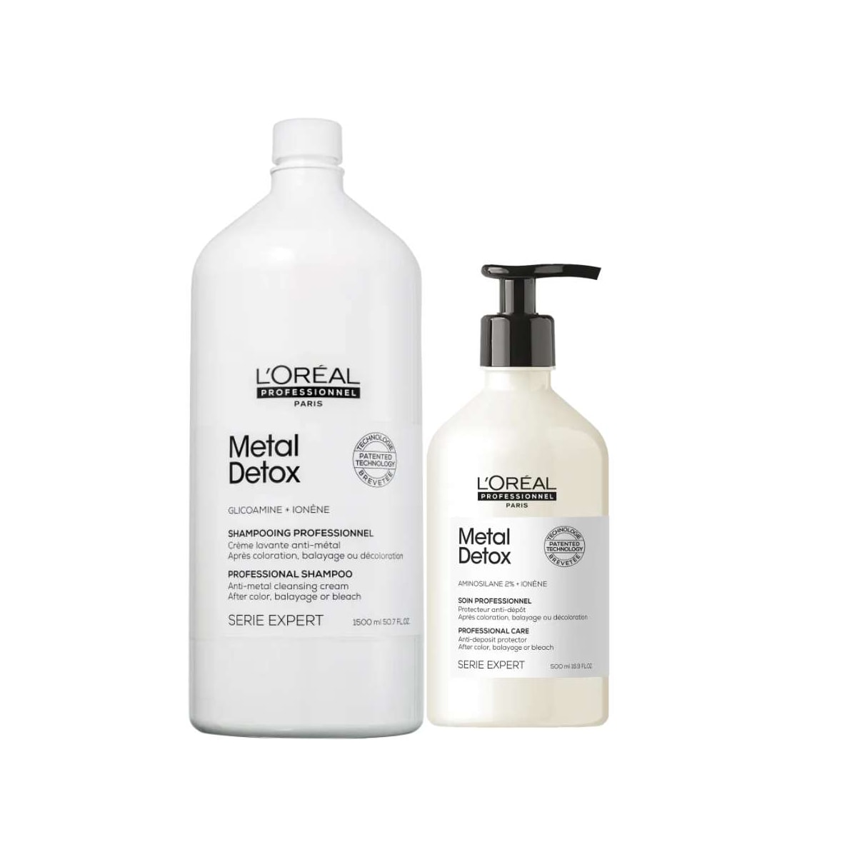 L'Oréal Professionnel Metal Detox Soin Shampoo 1,5L + Condicionador 500ml