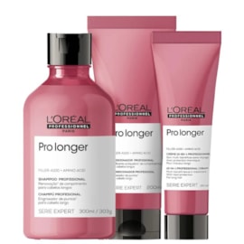 L'Oréal Professionnel Pro Longer Shampoo 300ml + Condicionador 200ml + Leave-in 150ml L'Oréal Professionnel Pro Longer Shampoo 300ml + Condicionador 200ml + Leave-in 150ml
