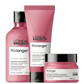 L'Oréal Professionnel Pro Longer Shampoo 300ml + Condicionador 200ml + Máscara 250g