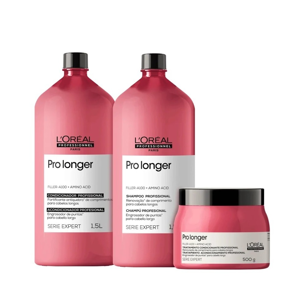 L'Oréal Professionnel Pro Longer Shampoo + Condicionador 1,5L + Máscara 500g