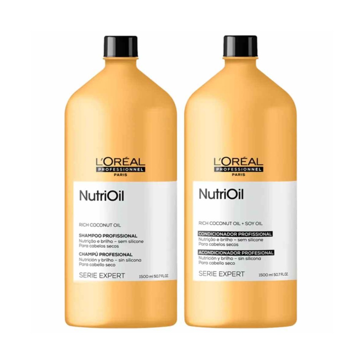 L'Oréal Professionnel Serie Expert NutriOil - Shampoo 1,5L + Condicionador 1,5L L'Oréal Professionnel Serie Expert NutriOil - Shampoo 1,5L + Condicionador 1,5L