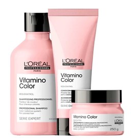 L'Oréal Professionnel Vitamino Color Shampoo 300ml + Condicionador 200ml + Máscara 250g