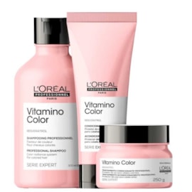 L'Oréal Professionnel Vitamino Color Shampoo 300ml + Condicionador 200ml + Máscara 250g L'Oréal Professionnel Vitamino Color Shampoo 300ml + Condicionador 200ml + Máscara 250g