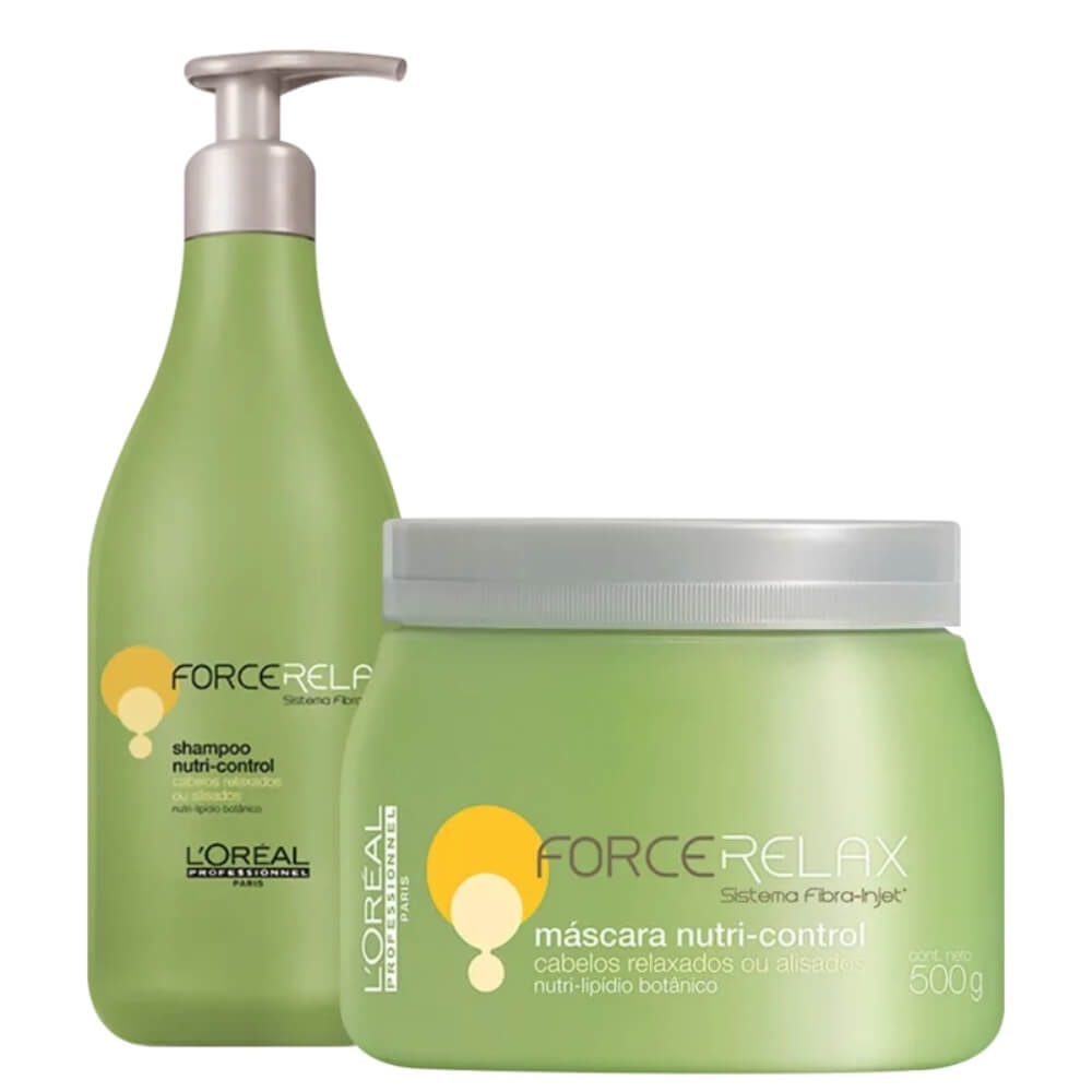 L'Oréal Profissional Nutri Control Force Relax Shampoo 500ml + Máscara 500g