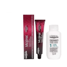 L'Oréal Profissional Promo Pack Majirel 8.0 Louro Claro Natural Profundo 50g + Mini Ox 20 Volumes