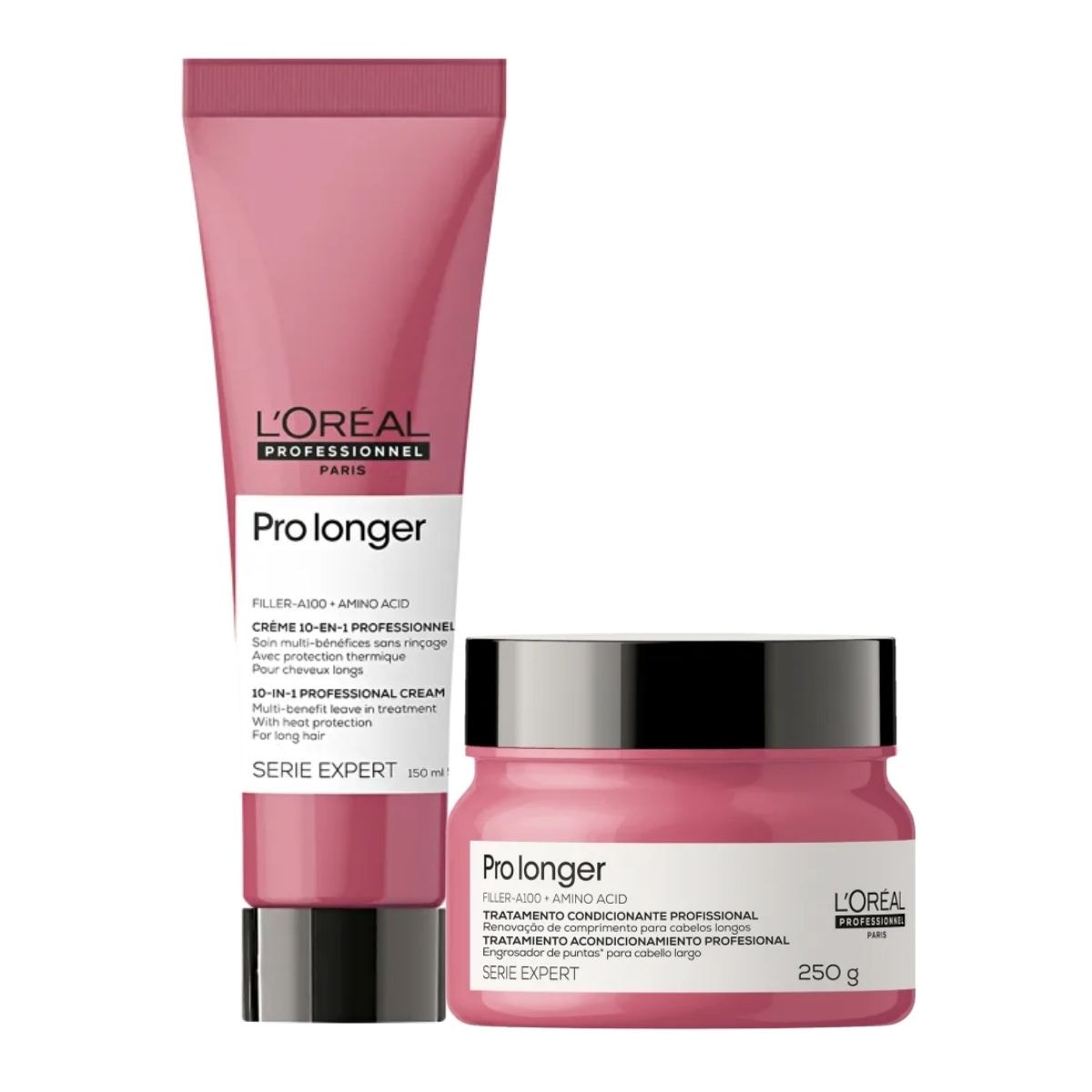 LOréal Serie Expert Pro Longer Kit Máscara 250g e Leave-in 150ml LOréal Serie Expert Pro Longer Kit Máscara 250g e Leave-in 150ml