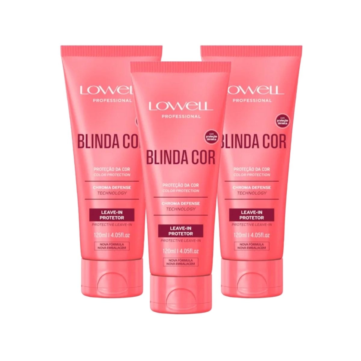 Lowell Blinda Cor Kit 3 Leave-in Protetor 120ml Lowell Blinda Cor Kit 3 Leave-in Protetor 120ml