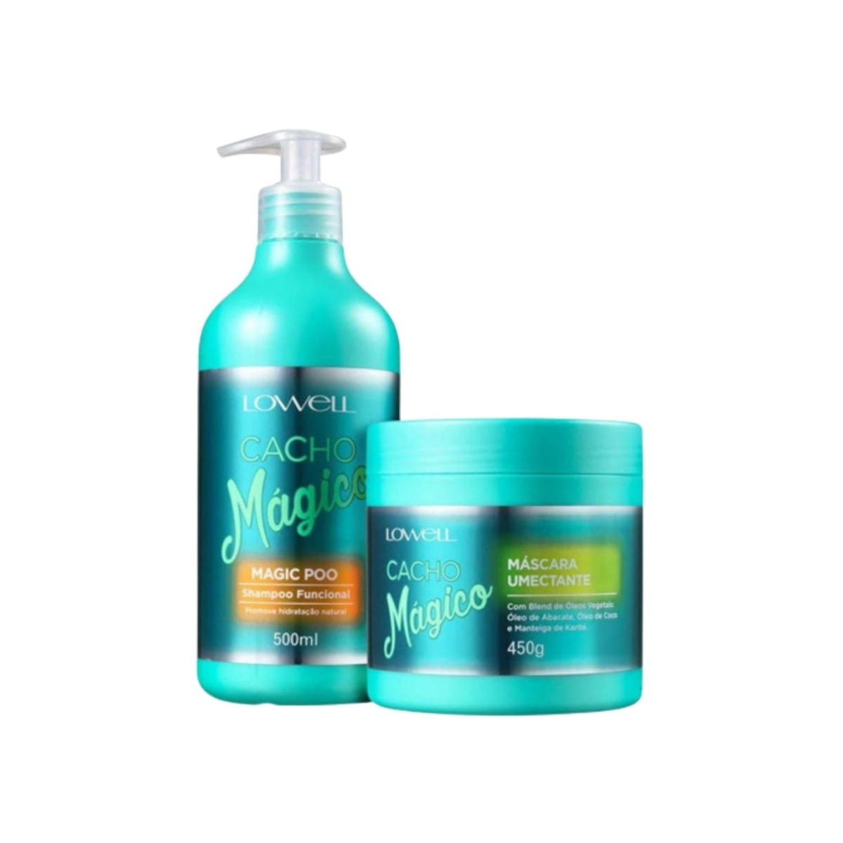 Lowell Cacho Mágico Shampoo 500ml + Máscara 450g Lowell Cacho Mágico Shampoo 500ml + Máscara 450g