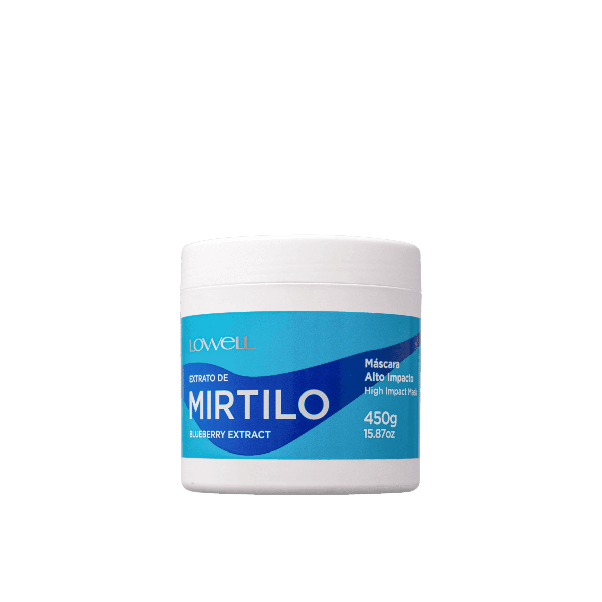 Lowell Extrato de Mirtilo Alto Impacto - Máscara Capilar 450g
