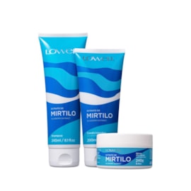 Lowell Extrato de Mirtilo Shampoo 240ml + Condicionador 200ml + Máscara 240g Lowell Extrato de Mirtilo Shampoo 240ml + Condicionador 200ml + Máscara 240g