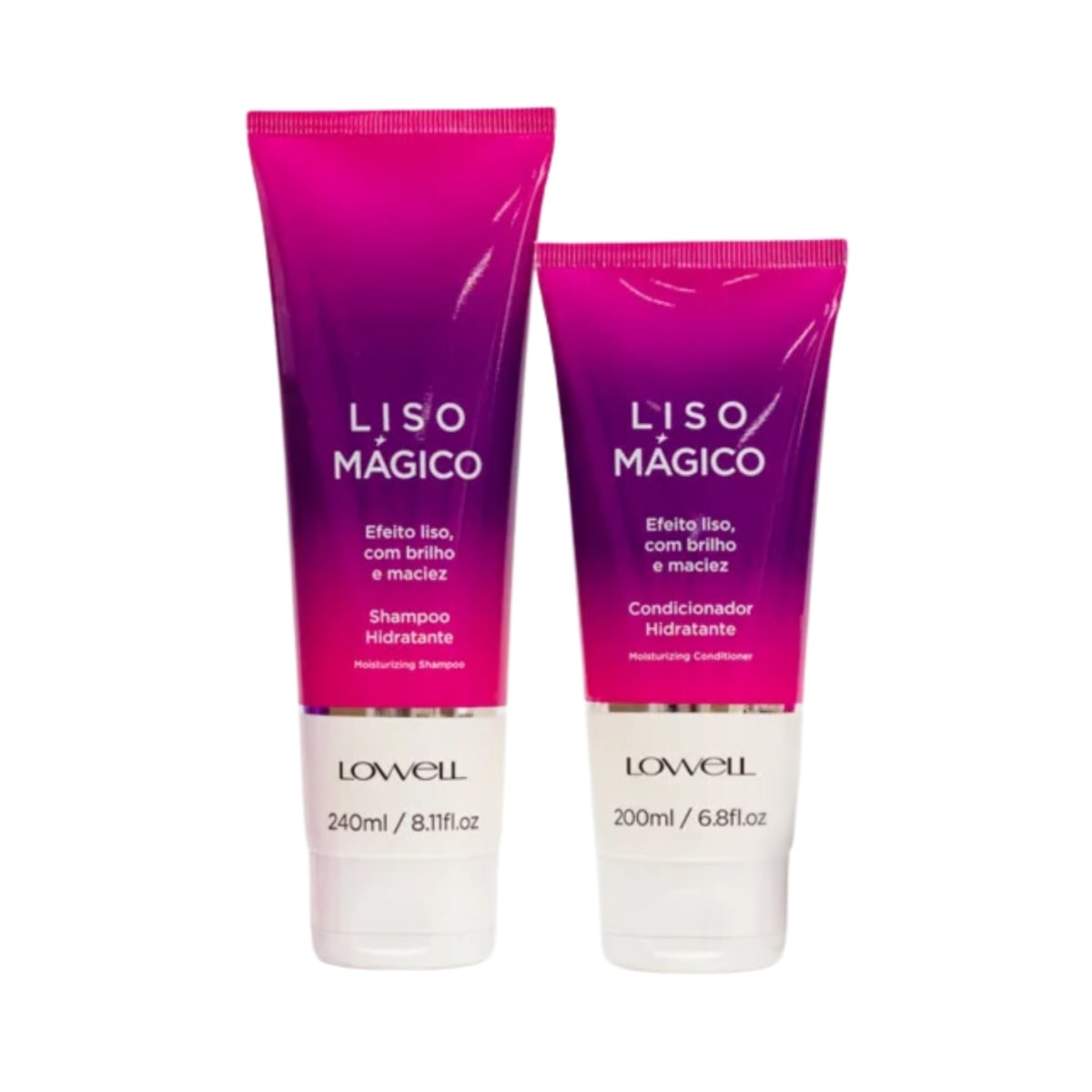 Lowell Keeping Liss Liso Mágico Shampoo 240ml + Condicionador 200ml Lowell Keeping Liss Liso Mágico Shampoo 240ml + Condicionador 200ml