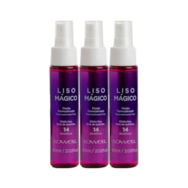Lowell Liso Magico Kit 3 Efeito Fluido Termoativado 60ml