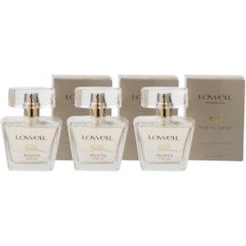 Lowell Pour Toi Kit 3 Parfum Cabelo e Corpo Perfume 75ml