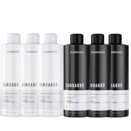 Madamelis Bambarro Escova Progressiva 3 Kits (2 X 1 Litro) Madamelis Bambarro Escova Progressiva 3 Kits (2 X 1 Litro)