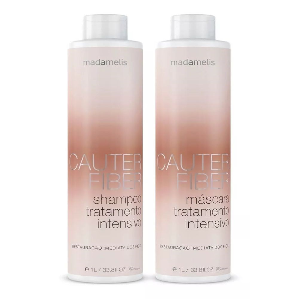 Madamelis Cauter Fiber Restauração Shampoo + Máscara 1000ml