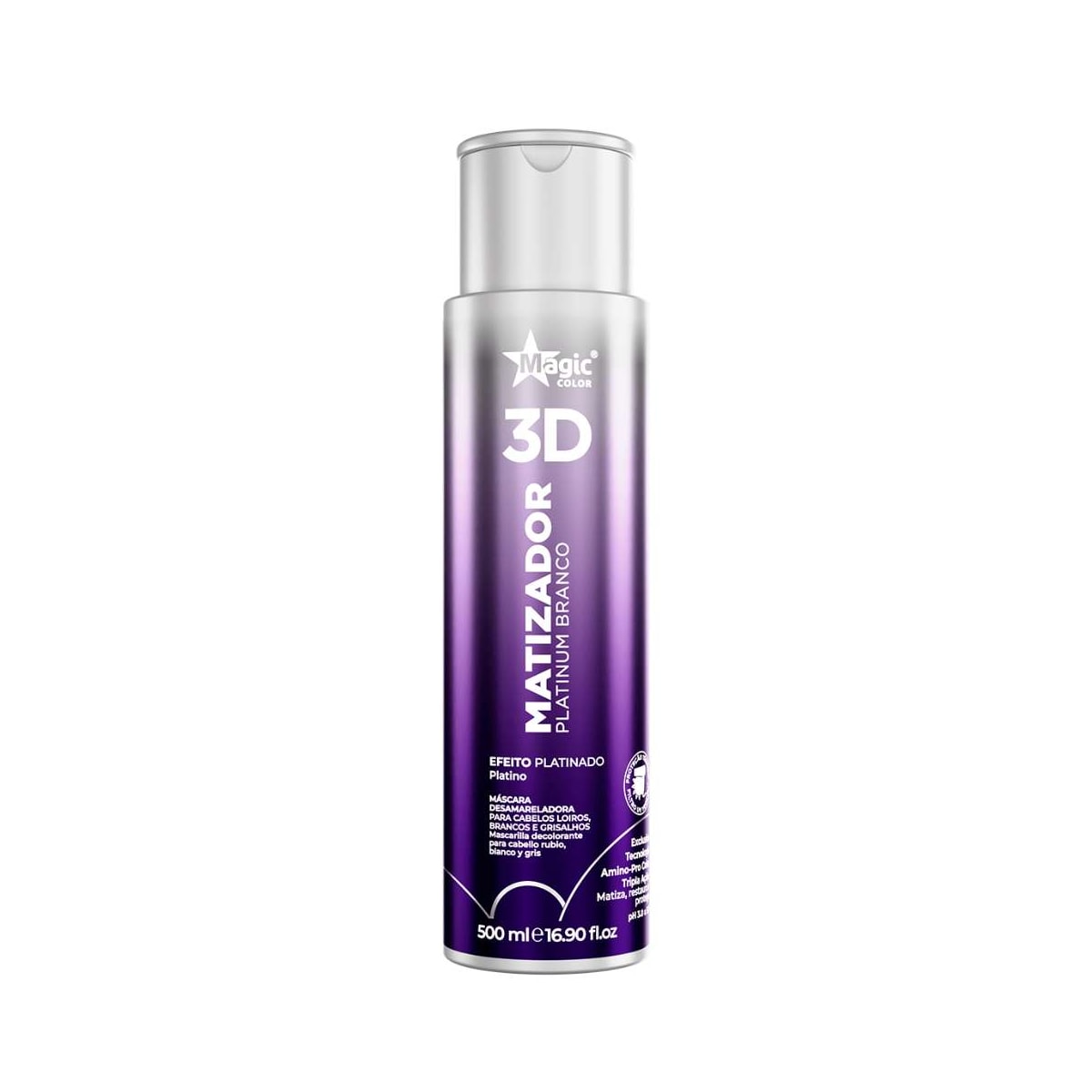 Magic Color 3D Matizador Magic Power Platinado Branco 500ml