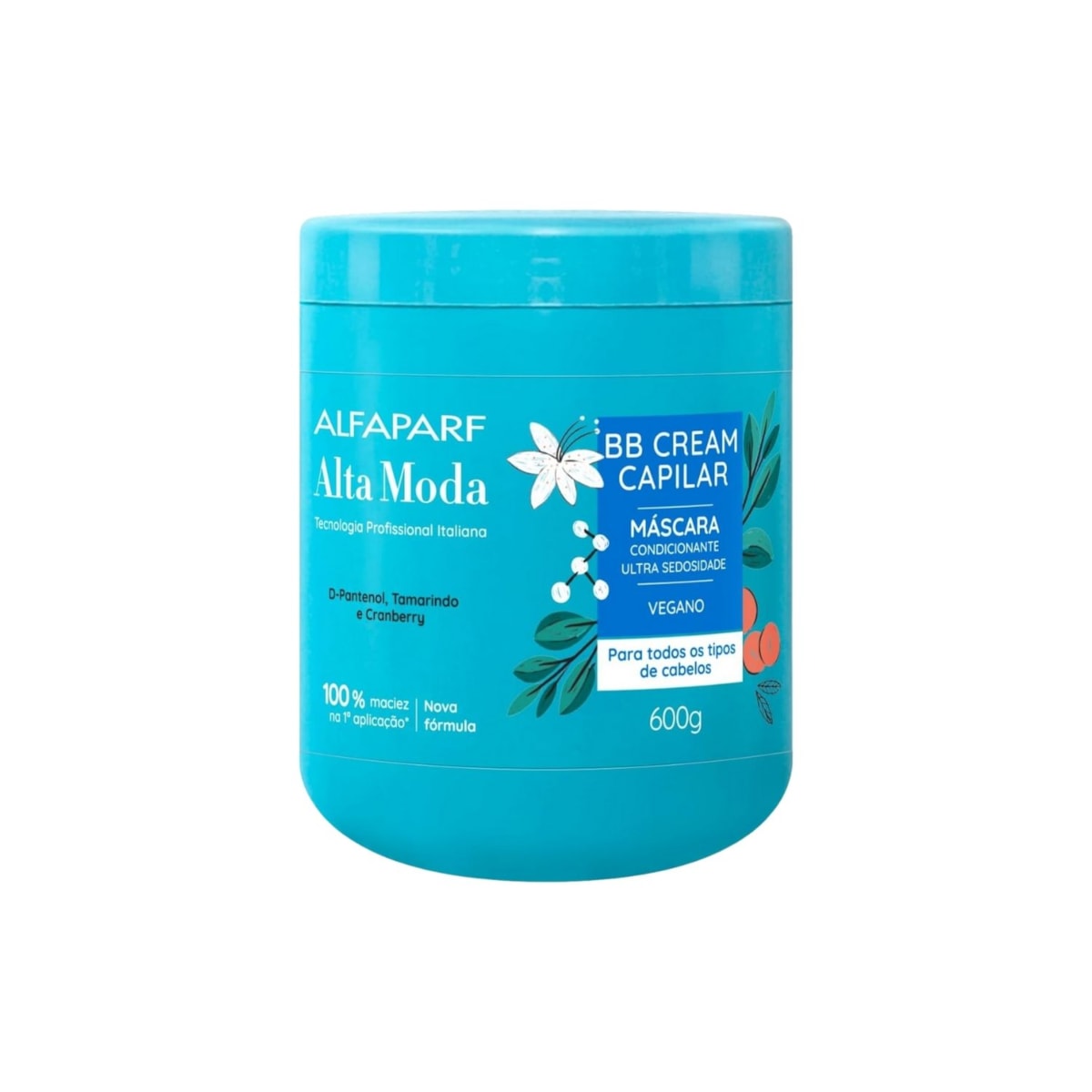 Máscara Alfaparf Alta Moda BB Cream Multibenefícios Reparação Brilho 600 g