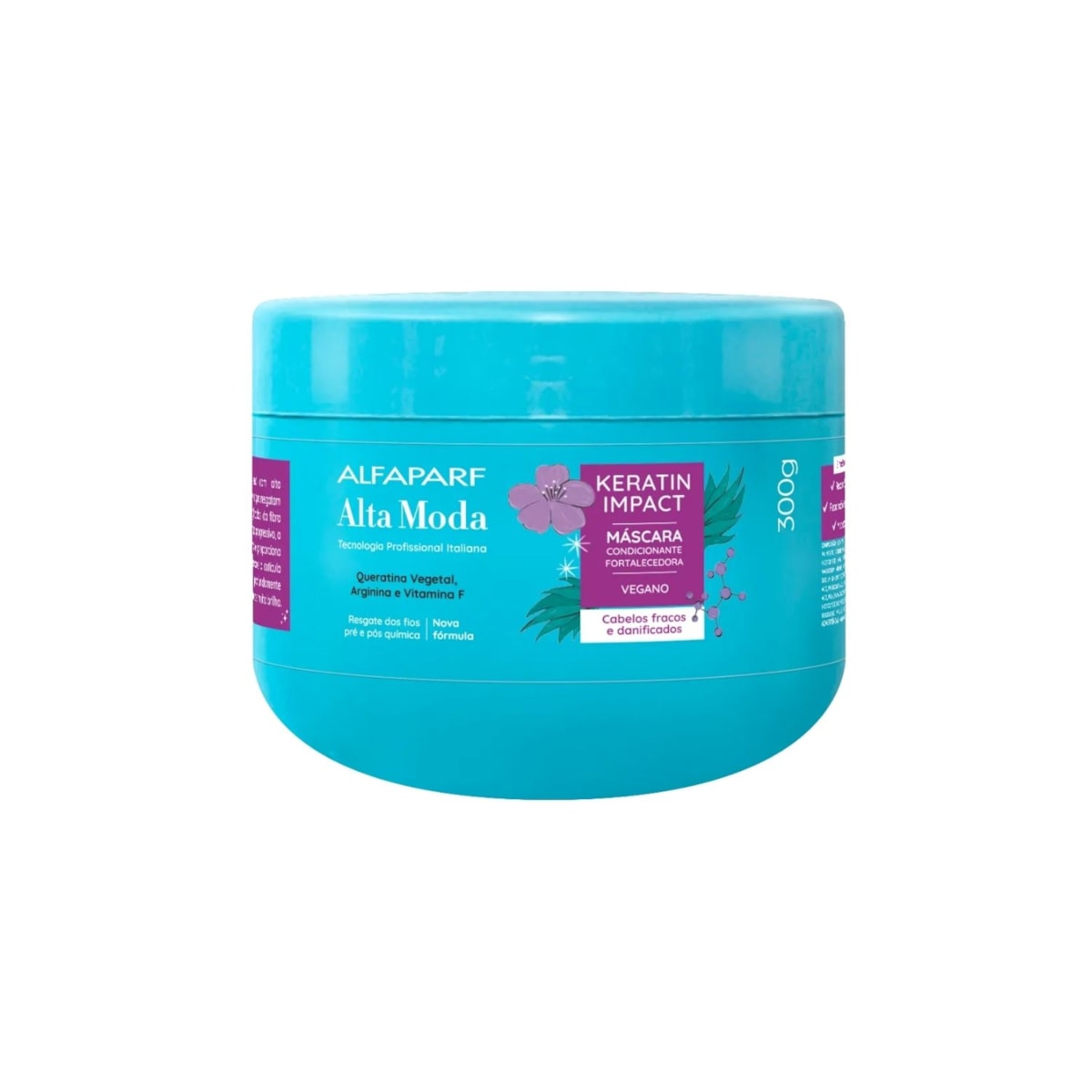 Máscara Alfaparf Alta Moda Keratin Impact Fortalecedora 300 ml