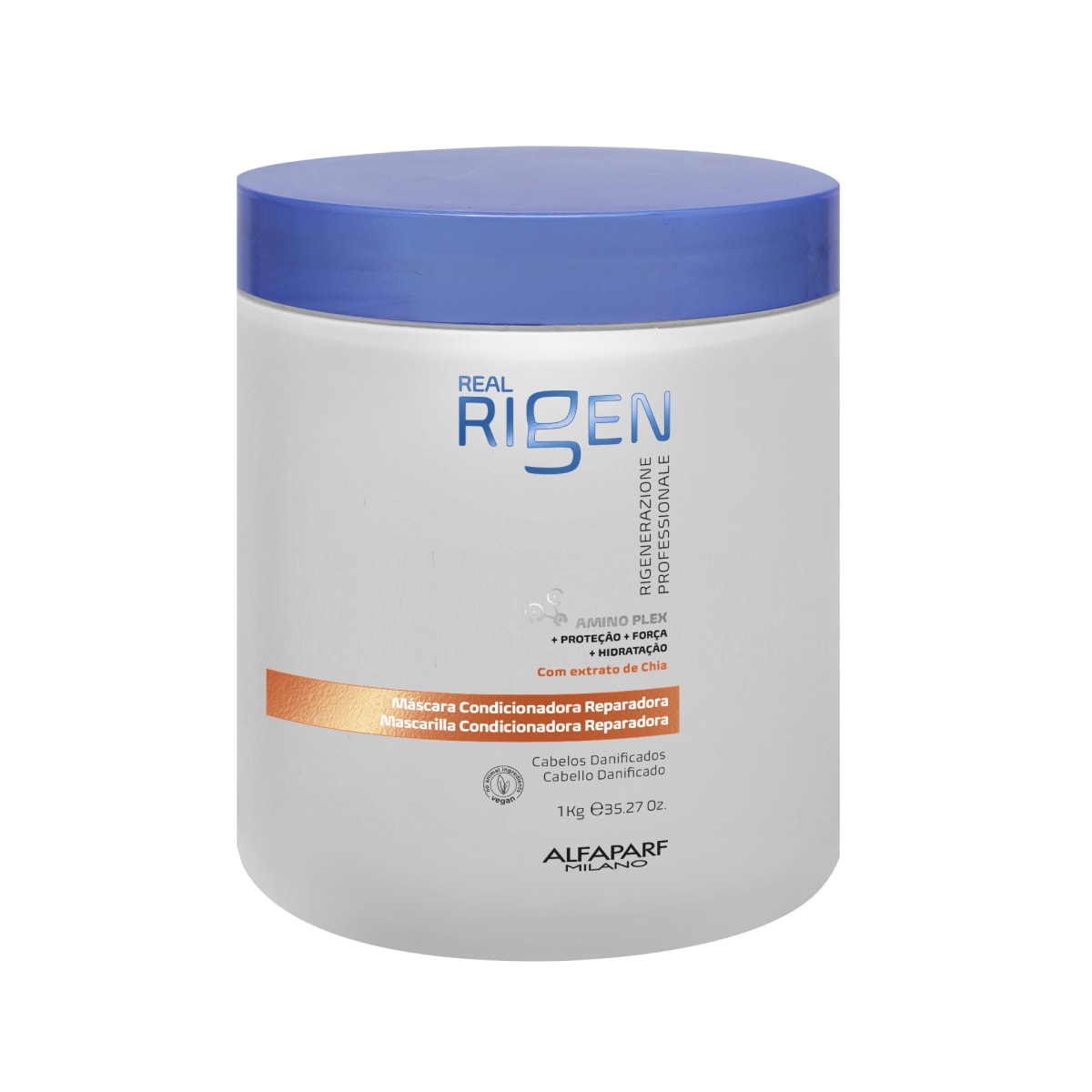 Máscara Alfaparf Real Rigen Condicionadora Reparadora 1000 g Máscara Alfaparf Real Rigen Condicionadora Reparadora 1000 g
