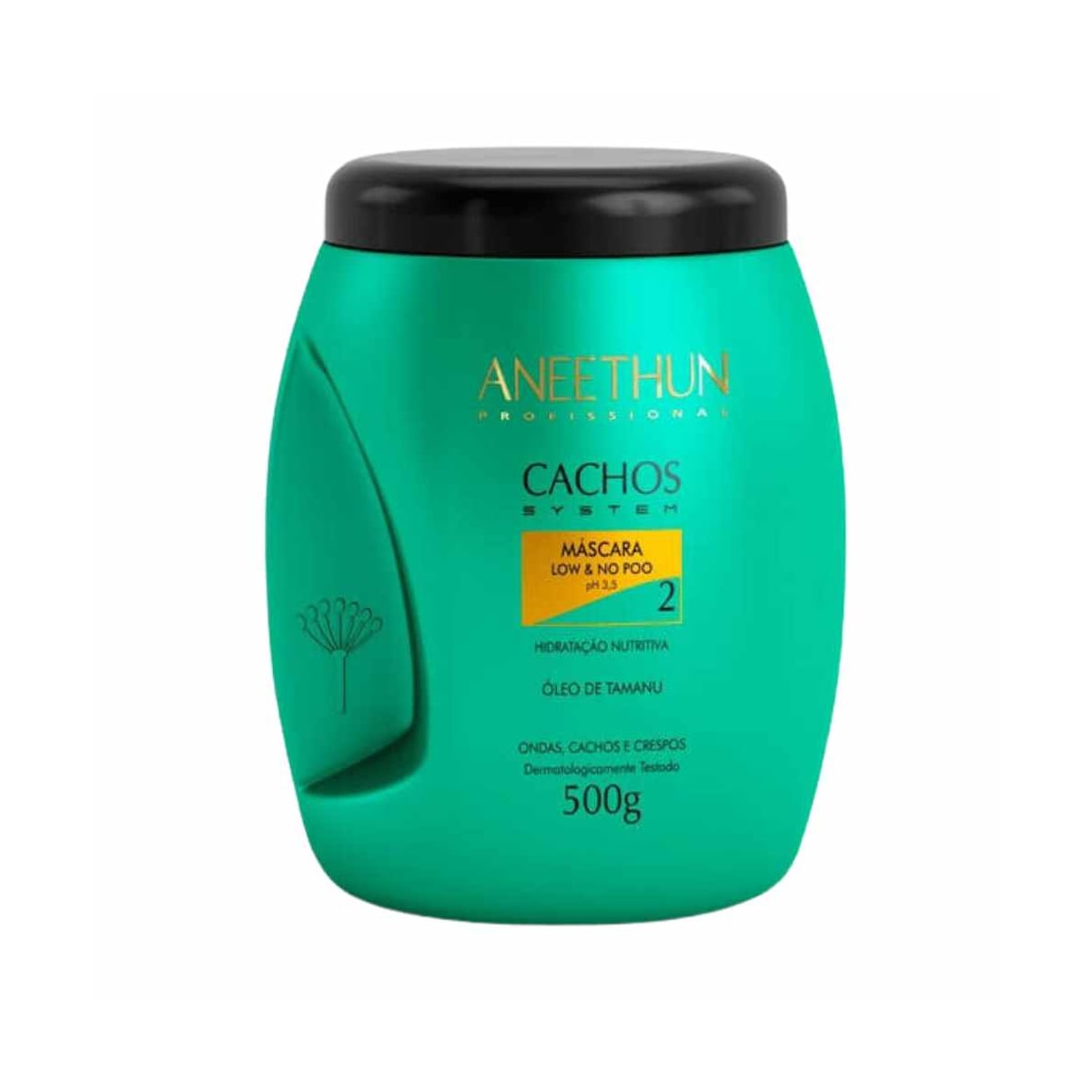 Máscara Aneethun Cachos Low & No Poo 5para Cabelo Cacheado 500 g