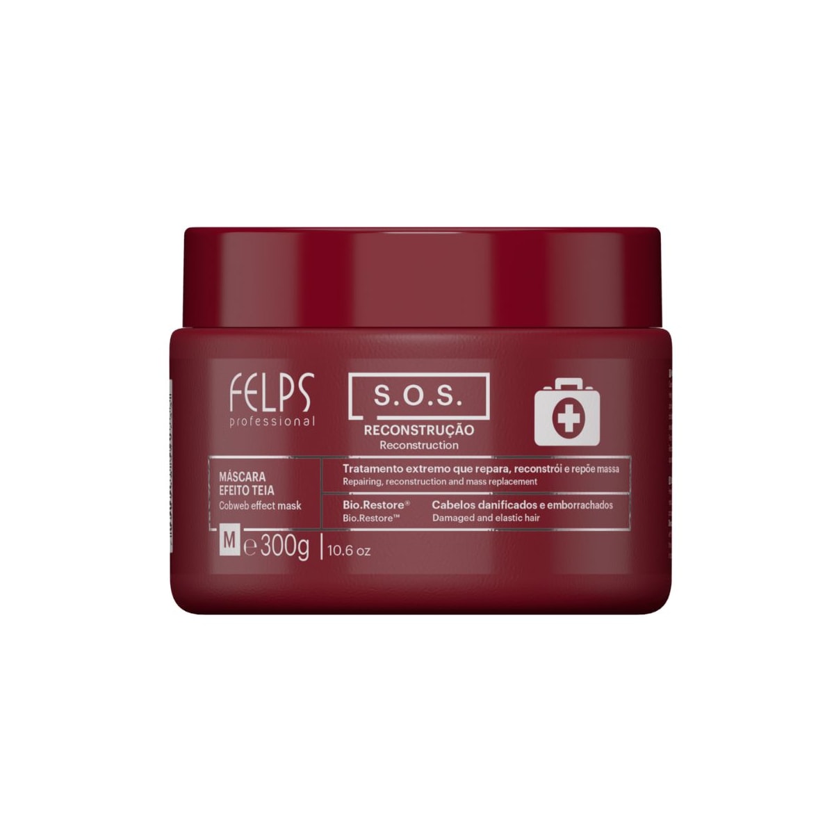 Máscara Felps S.O.S Tratamento de Reconstrução 300 g Máscara Felps S.O.S Tratamento de Reconstrução 300 g