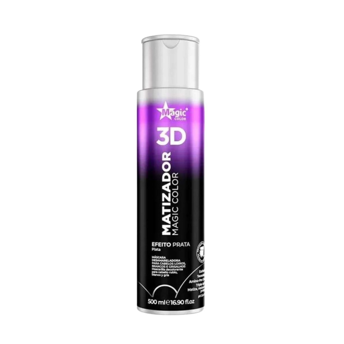 Máscara Matizadora Magic Color 3D Magic Power Prata 500 ml Máscara Matizadora Magic Color 3D Magic Power Prata 500 ml