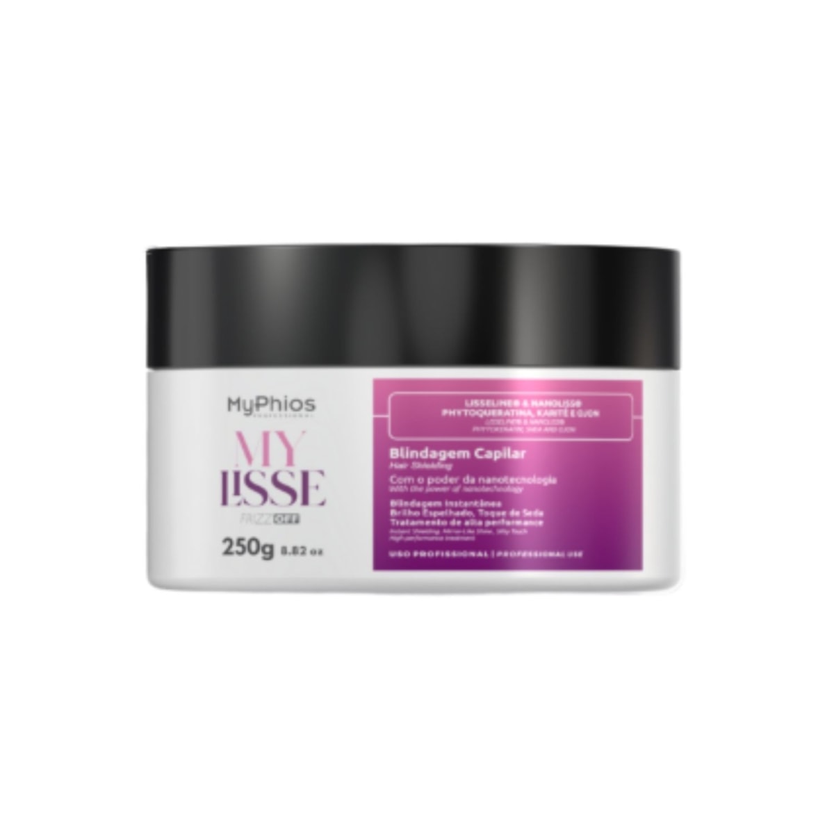 Máscara MyPhios Blindagem Capilar Frizz Off Cabelos Sedosos 250 g Máscara MyPhios Blindagem Capilar Frizz Off Cabelos Sedosos 250 g