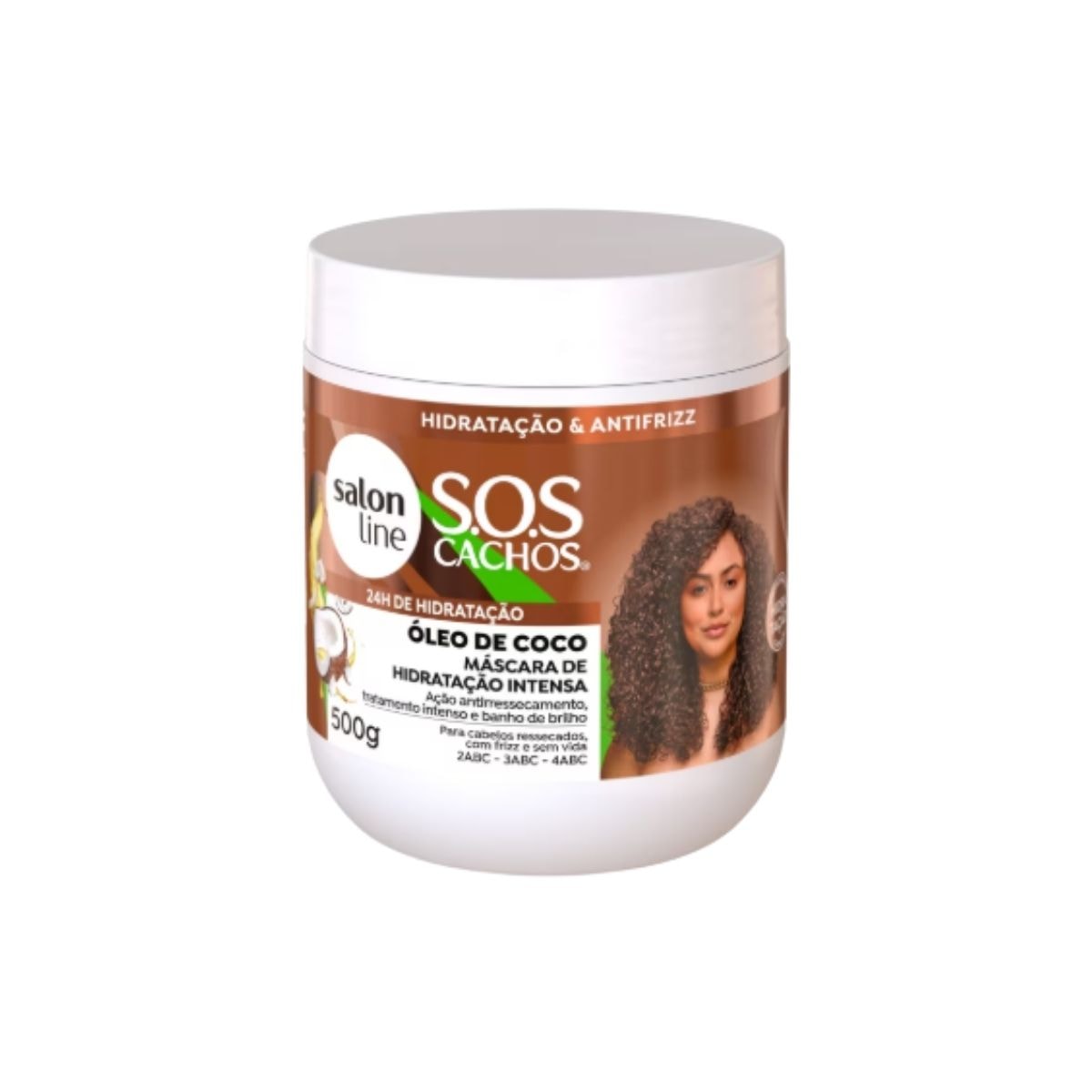 Máscara Salon Line S.O.S Cachos Óleo de Coco para Cabelo Cacheado 500 g Máscara Salon Line S.O.S Cachos Óleo de Coco para Cabelo Cacheado 500 g