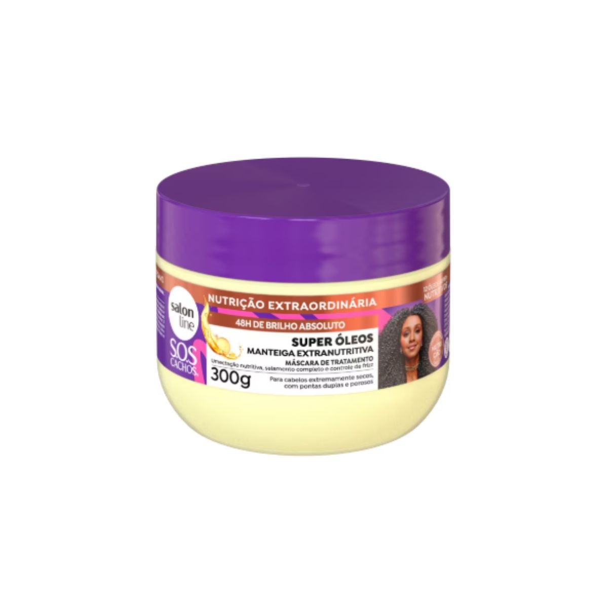 Máscara Salon Line S.O.S Cachos Super Óleos Extranutritiva para Cabelo Cacheado 300 g