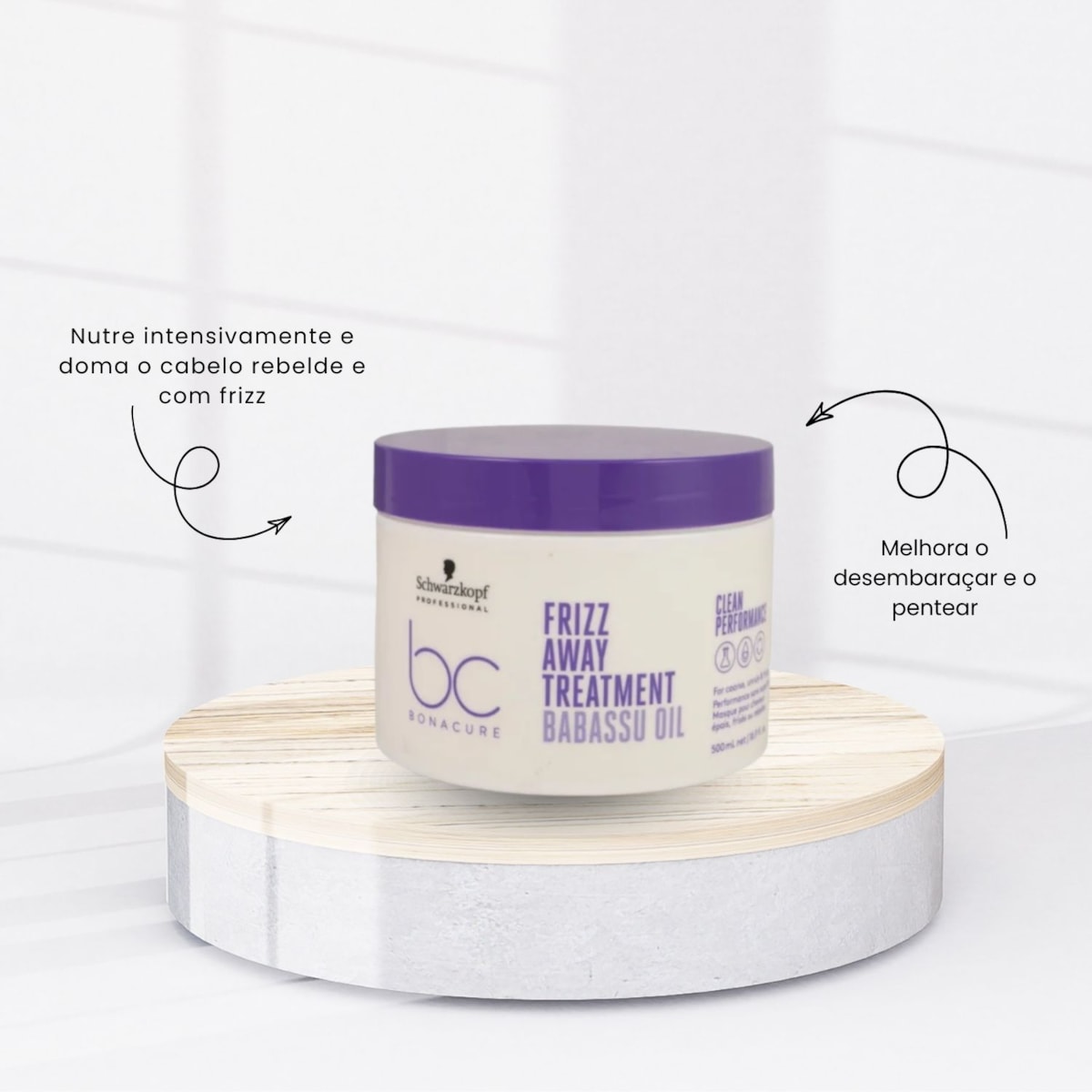 Máscara Schwarzkopf Frizz Away 500 ml Máscara Schwarzkopf Frizz Away 500 ml