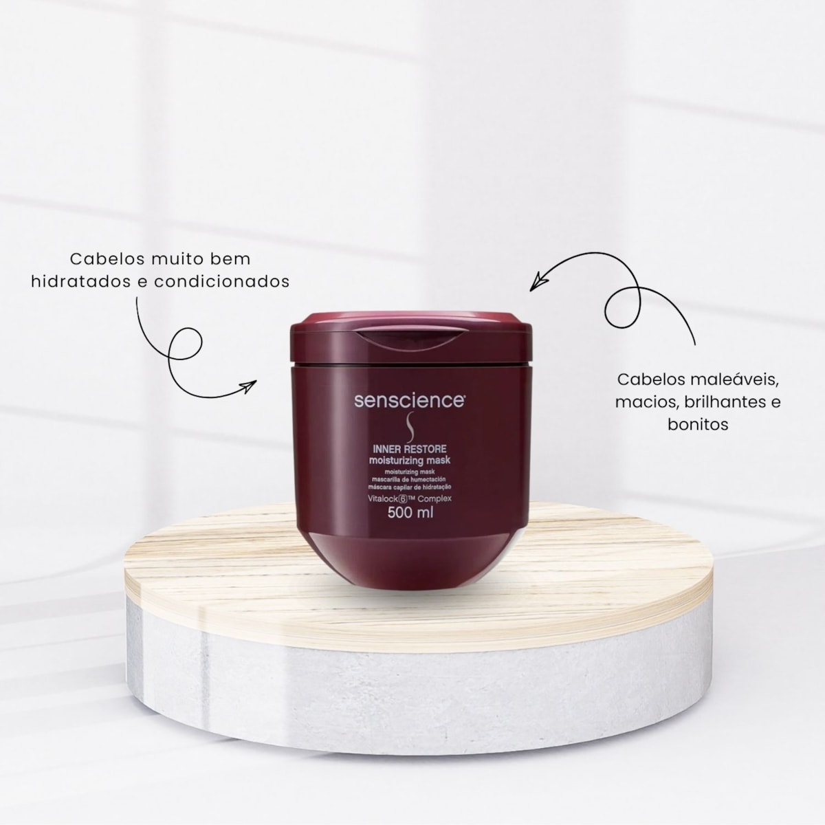 Máscara Senscience Inner Restore De Máscara de Hidratação 500 ml Máscara Senscience Inner Restore De Máscara de Hidratação 500 ml