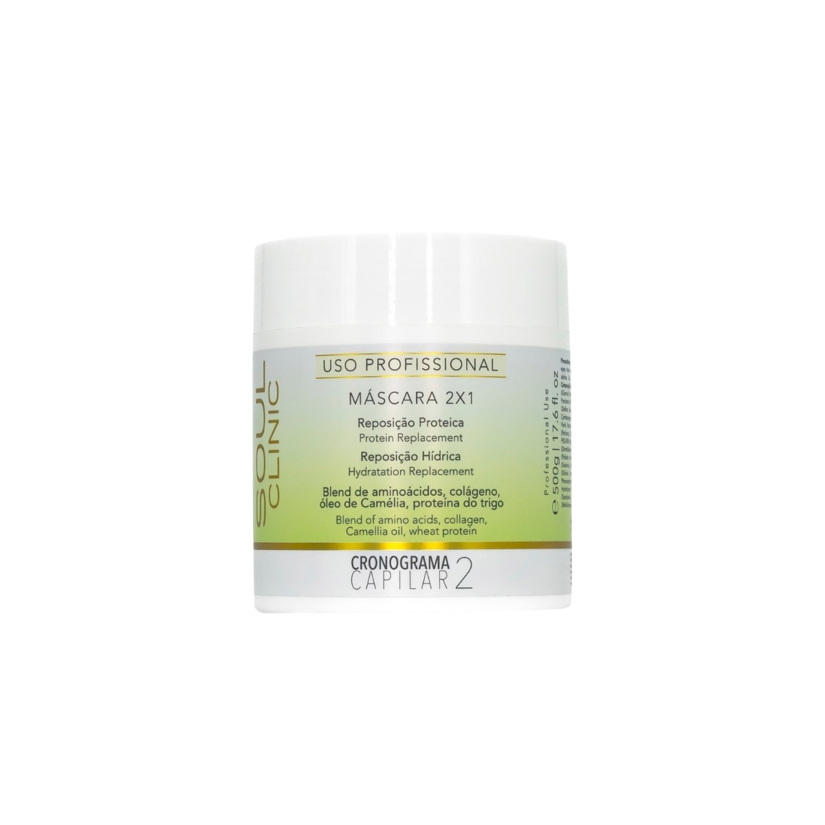 Máscara Soul Clinic Reposição Proteica 2 x 1 500 g Máscara Soul Clinic Reposição Proteica 2 x 1 500 g