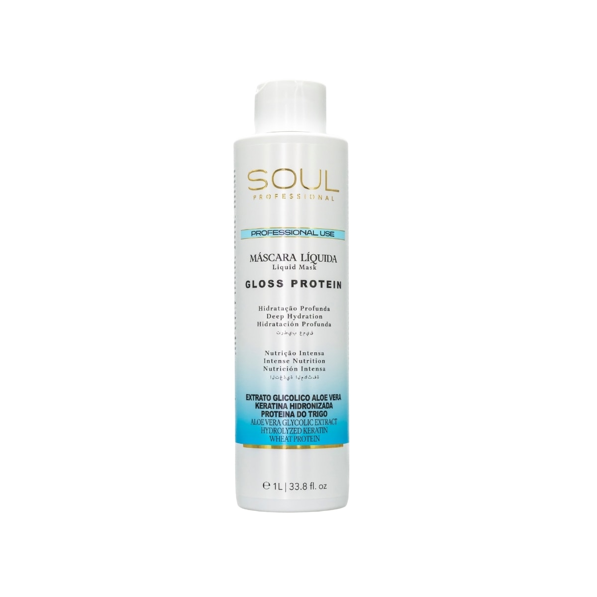 Máscara Soul Gloss Protein Máscara de Hidratação 1 Litro Máscara Soul Gloss Protein Máscara de Hidratação 1 Litro