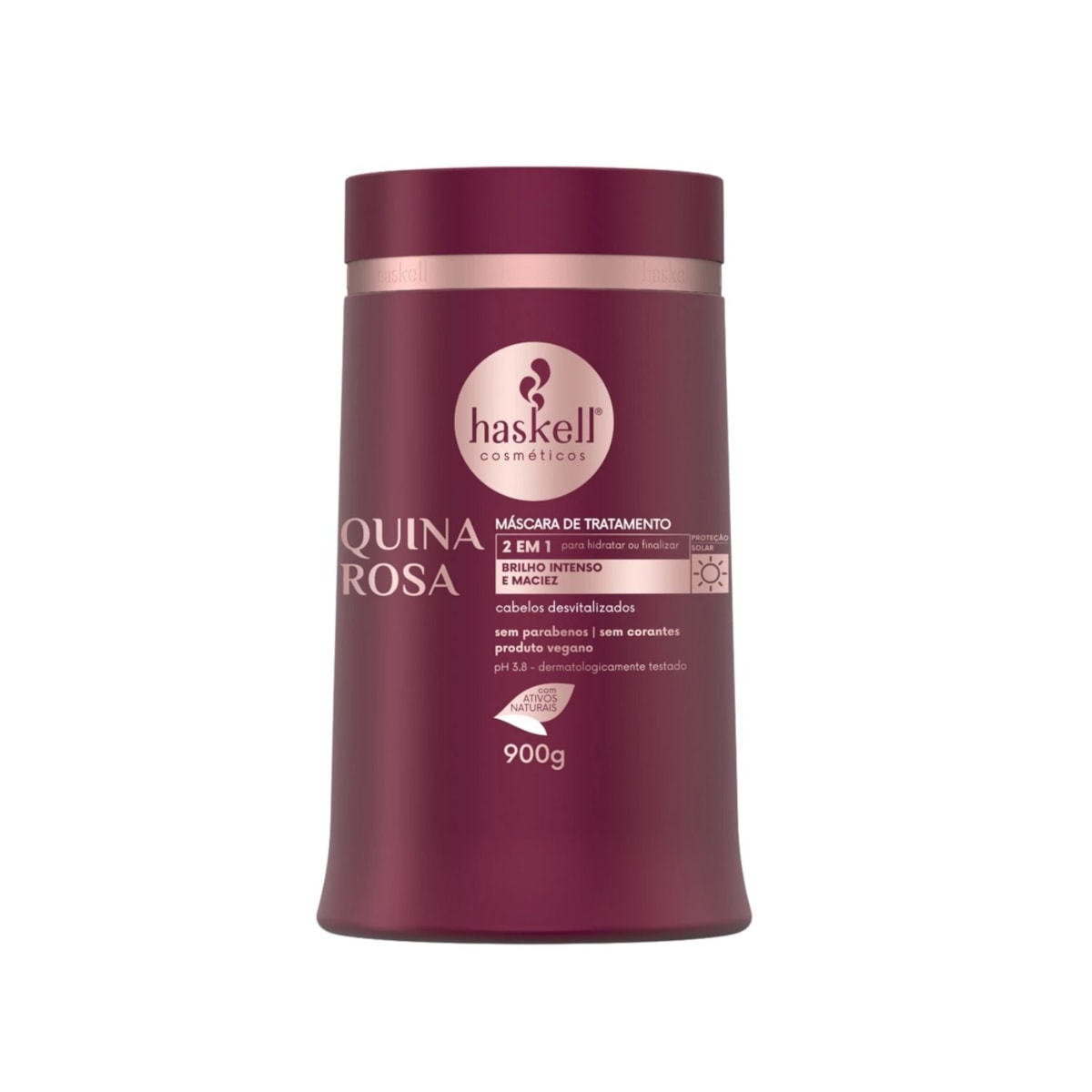 Máscara Tratamento Haskell Quina Rosa Fortalecimento 900 g