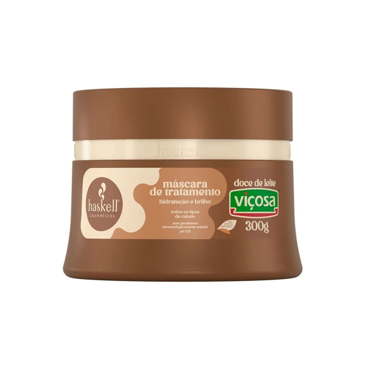 Máscara Tratamento Haskell Viçosa Doce de Leite 300g Máscara Tratamento Haskell Viçosa Doce de Leite 300g
