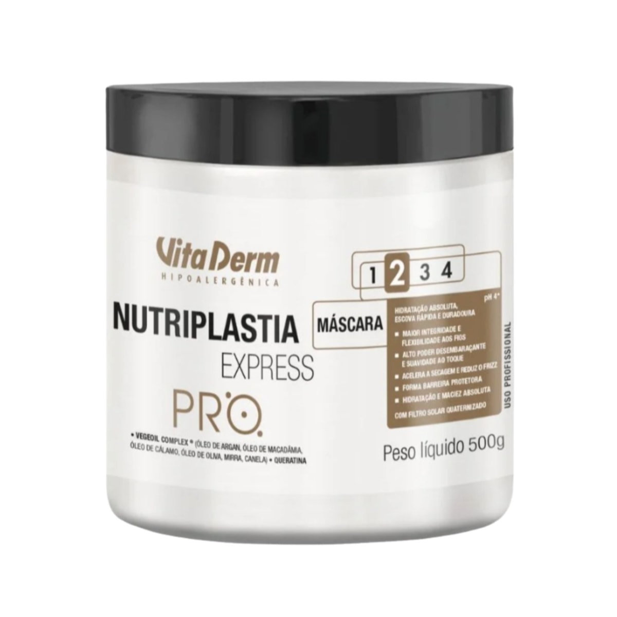 Máscara Vita Derm Nutriplastia Express 500 g Máscara Vita Derm Nutriplastia Express 500 g