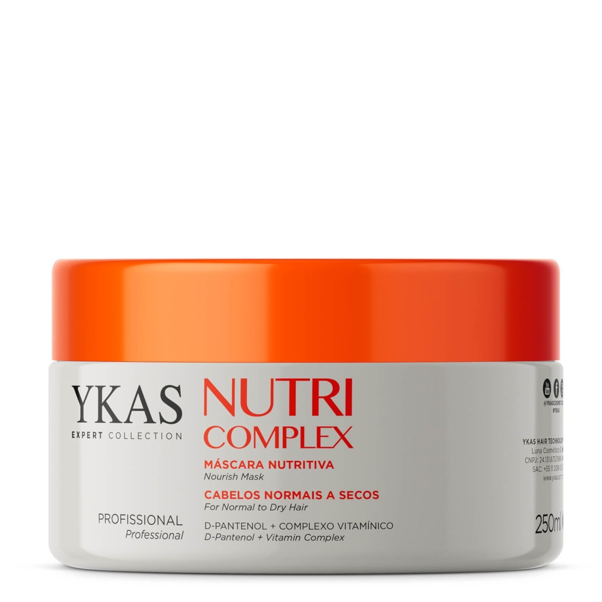 Máscara Ykas Nutri Complex 250 g Máscara Ykas Nutri Complex 250 g