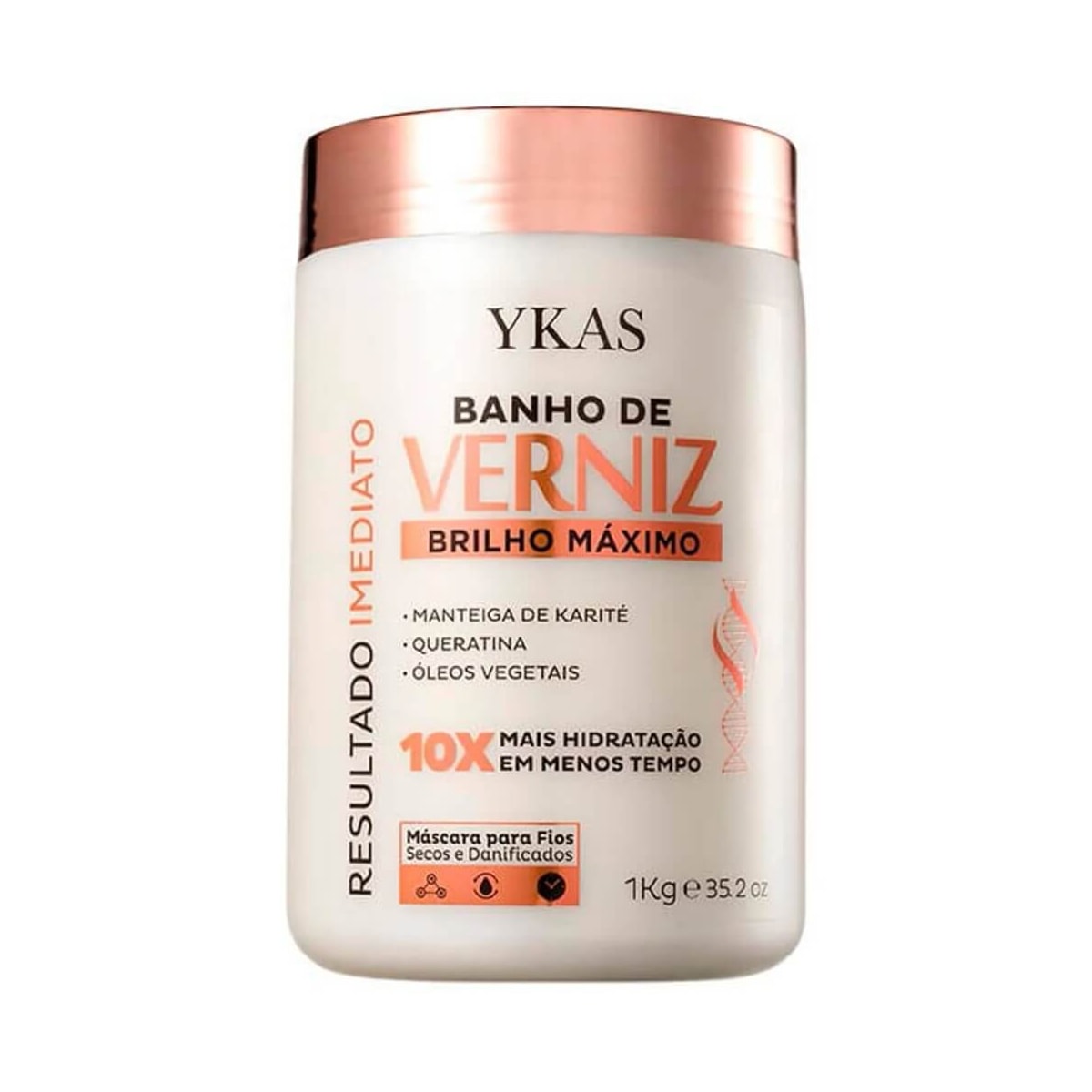 Máscara Ykas Verniz Brilho Máximo 1000 g Máscara Ykas Verniz Brilho Máximo 1000 g