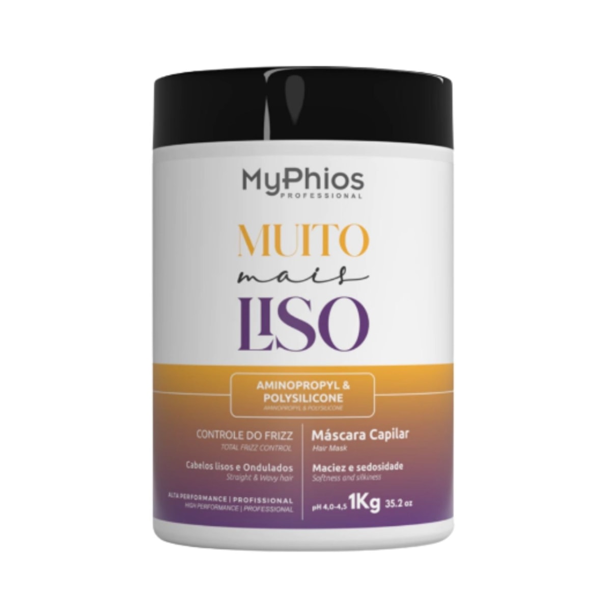 MyPhios Mascara Muito Mais Liso Hidratação Controle Frizz 1 Kg MyPhios Mascara Muito Mais Liso Hidratação Controle Frizz 1 Kg