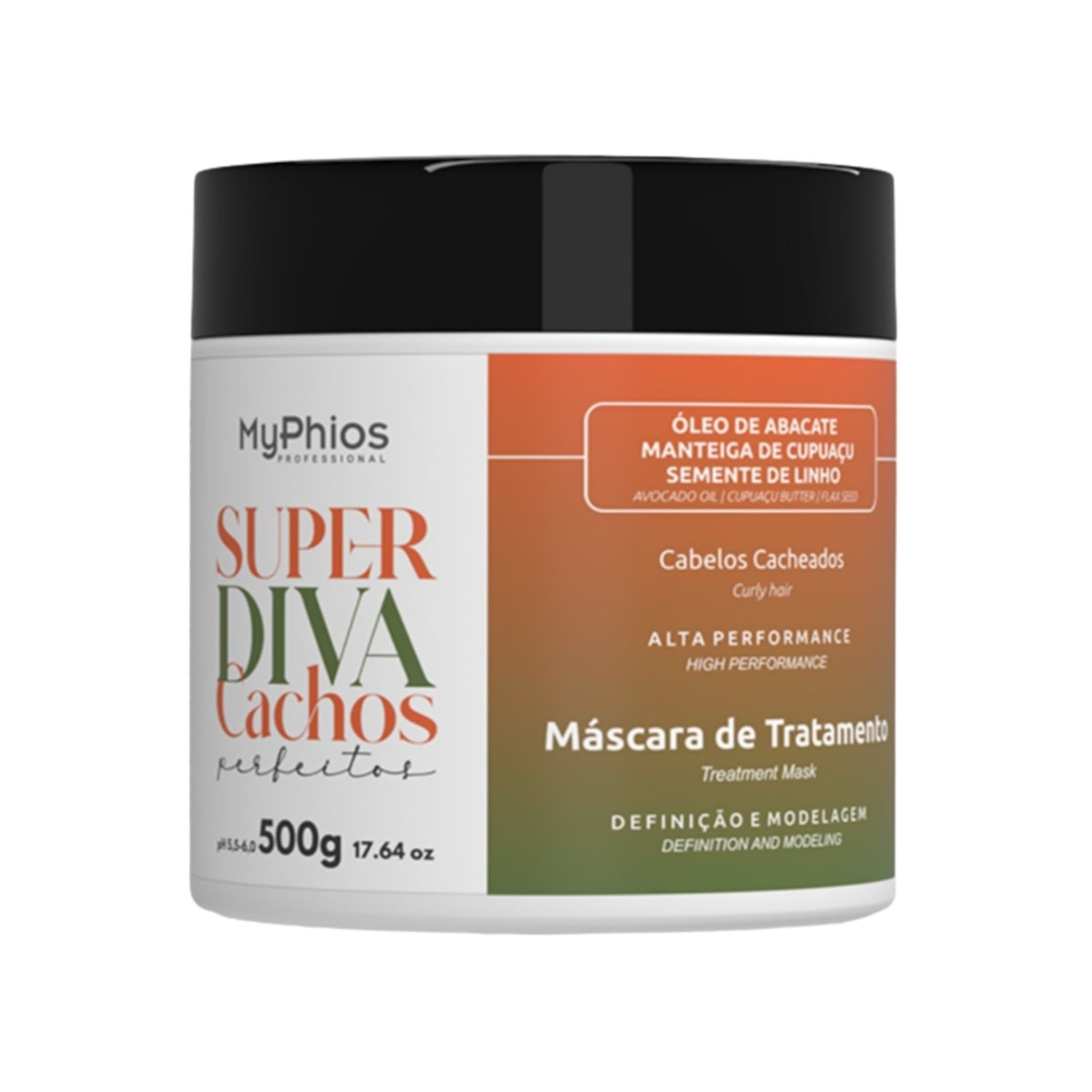 MyPhios Máscara Super Diva Cachos Perfeitos Para Tratamento 500 g MyPhios Máscara Super Diva Cachos Perfeitos Para Tratamento 500 g